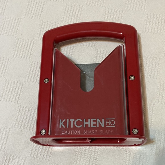 KITCHEN HQ BRAND NEW RED BAGEL SLICER - Picture 1 of 11
